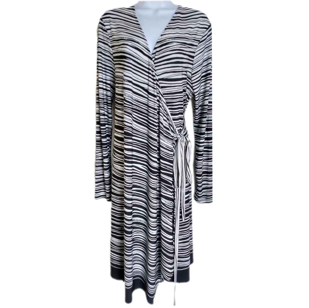 Liz Lange Maternity Striped Wrap Dress